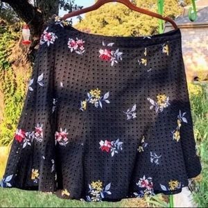 Ann Taylor | Embroidered Floral Skirt